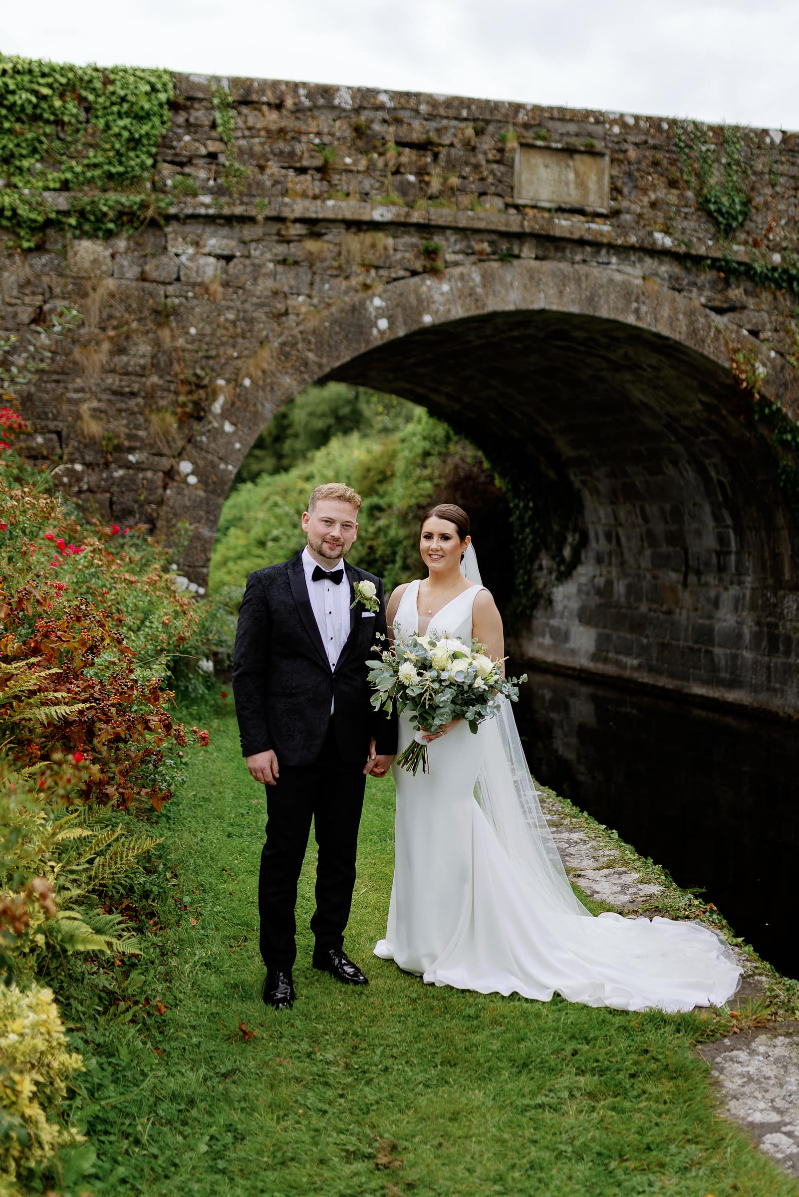 bride and groom classic portrait ireland