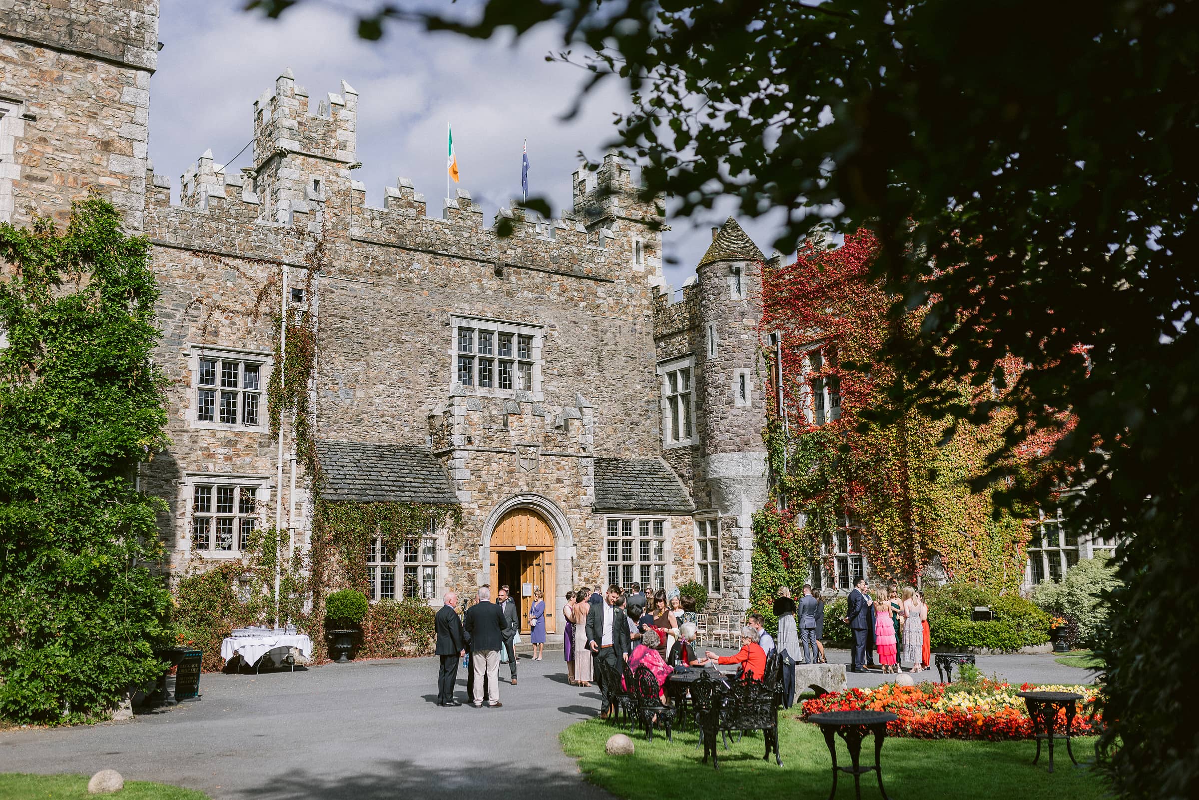 wedding ceremony at waterford castle wedding 16
