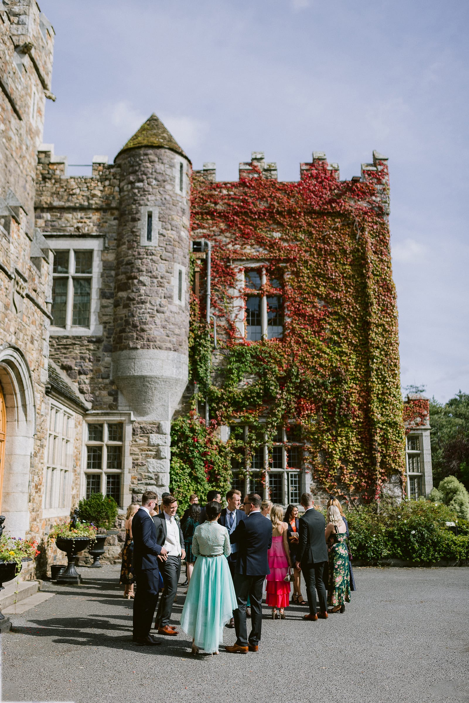 wedding ceremony at waterford castle wedding 20